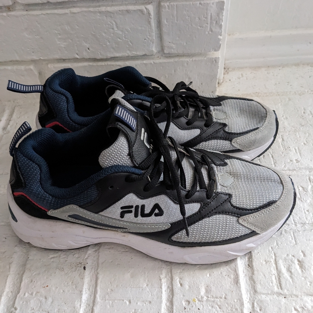 Fila Black and Gray Athletic Shoes
